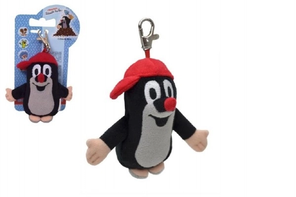 Little Mole with Cap and Carabiner Plush Toy