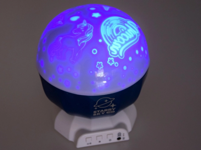 Children's Projector Lamp with Dinosaurs, Unicorns, and Halloween Patterns