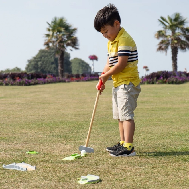 Wooden Crazy Golf Set