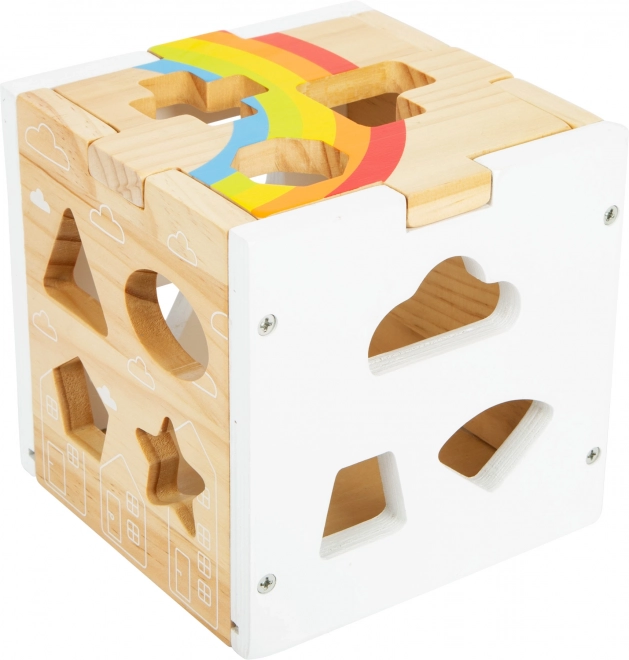 Small Foot Colorful Shape Sorting Cube