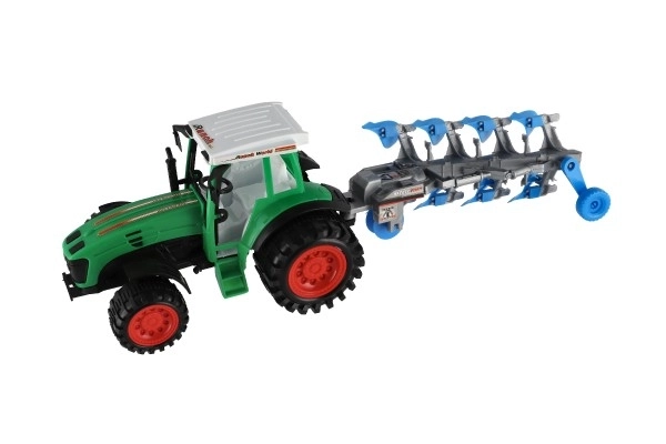 Tractor with Trailer and Plow for Kids