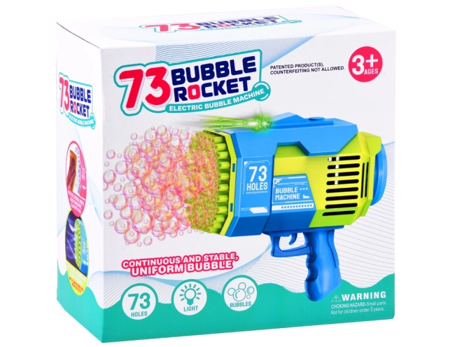 Soap Bubble Bazooka Toy – blue