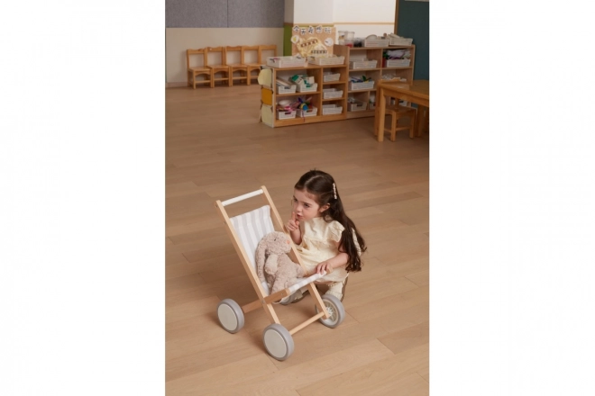 Wooden Doll Stroller