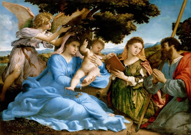 Enjoy Puzzle - Madonna with Child, Saint Catherine, and Saint Thomas