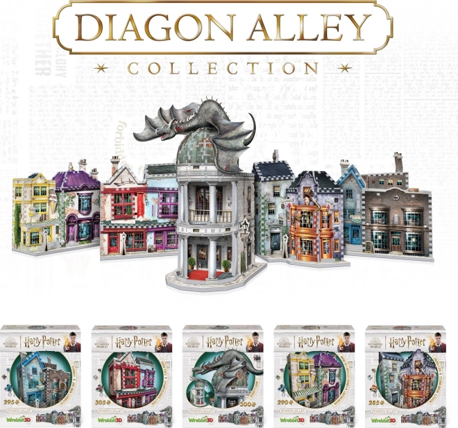 Harry Potter 3D Puzzle: Madam Malkin's Robes and Florean Fortescue's Ice Cream Parlour