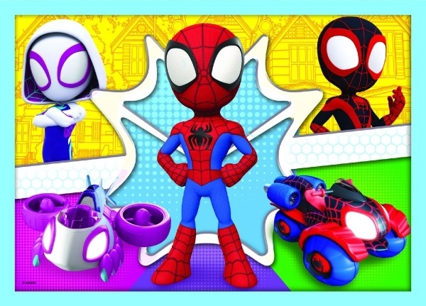 Puzzle Spidey and His Amazing Friends 4-in-1 Set