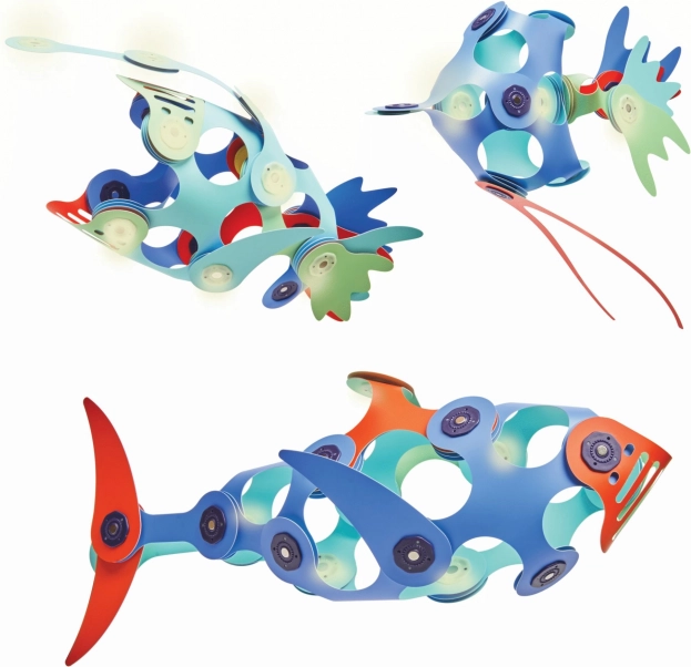 Clixo Ocean Creatures Magnetic Building Set