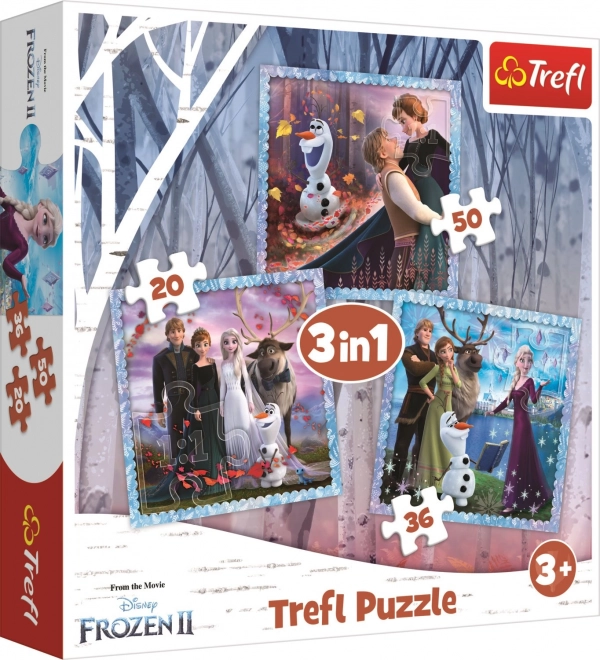 Trefl Frozen 2 Magical Story Puzzle Set 3in1