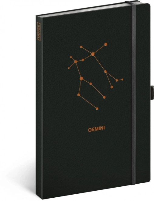Notes zodiaco gemelli di NOTIQUE, 13 x 21 cm