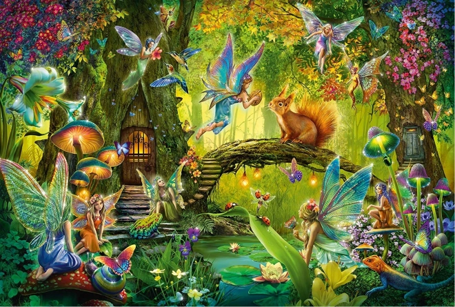 Forest Fairies Puzzle with Magic Wand Gift