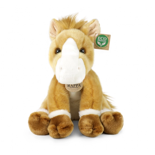 Eco Friendly Plush Sitting Horse 30 cm