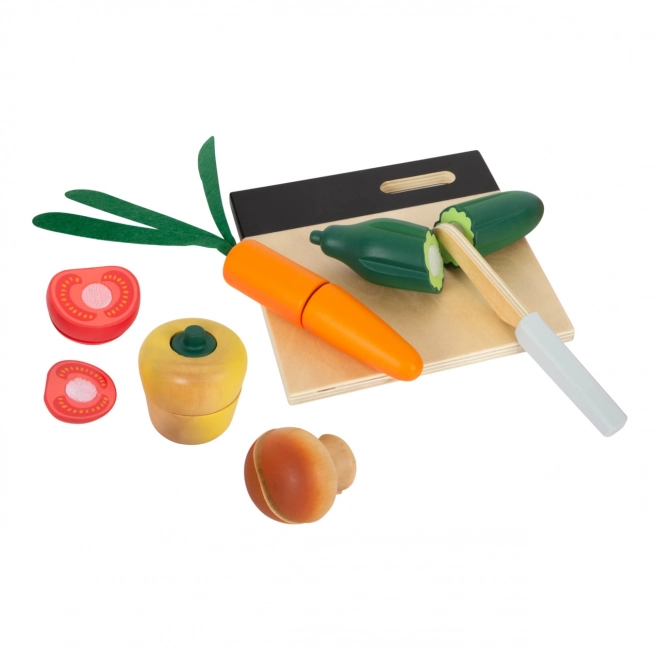 Small Foot Wooden Vegetable Cutting Set