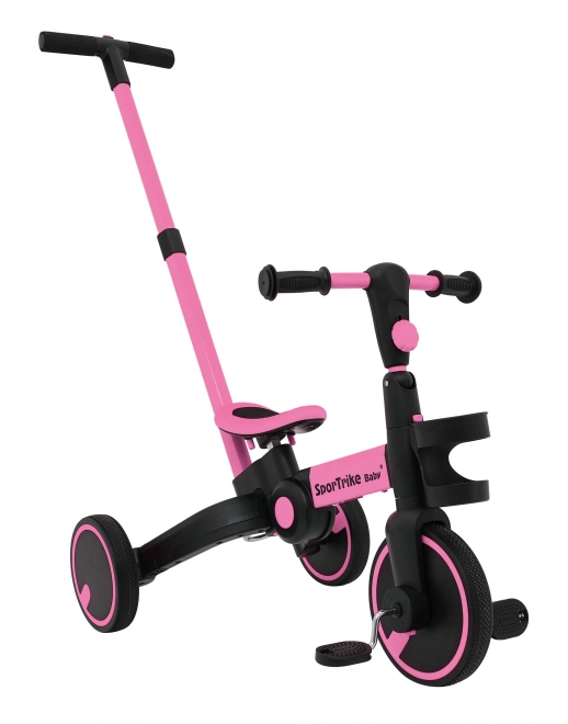 Happy Bike 3-in-1 Pink Tricycle