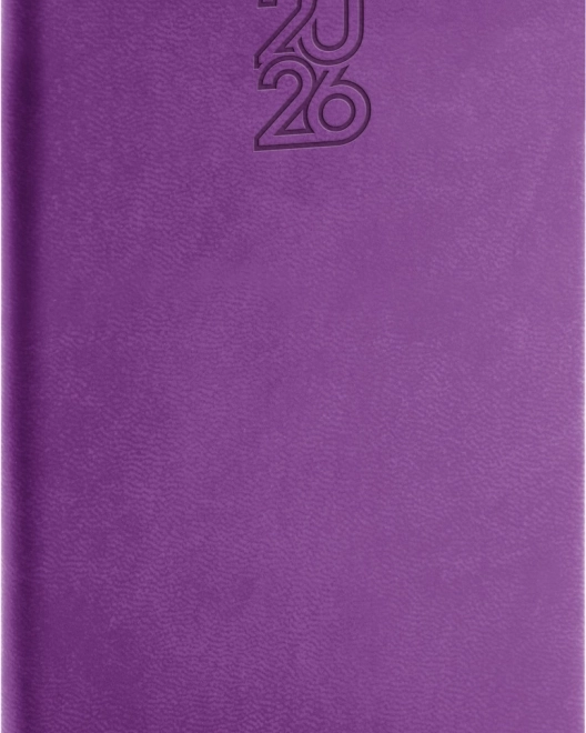 Zakagenda Paars 2026 - formaat 9 x 15,5 cm