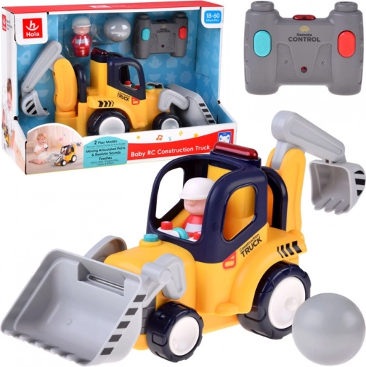 RC construction vehicle – bulldozer and excavator with sounds and lights