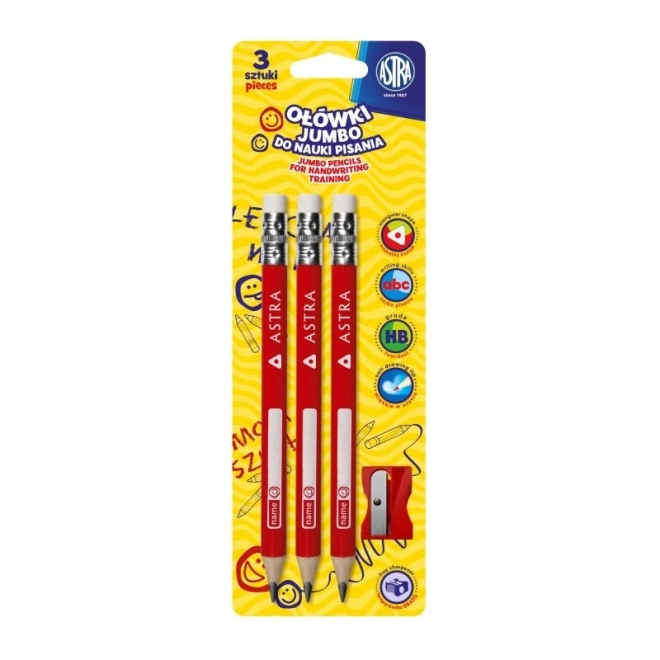 Astra Jumbo Writing Training Pencil Set