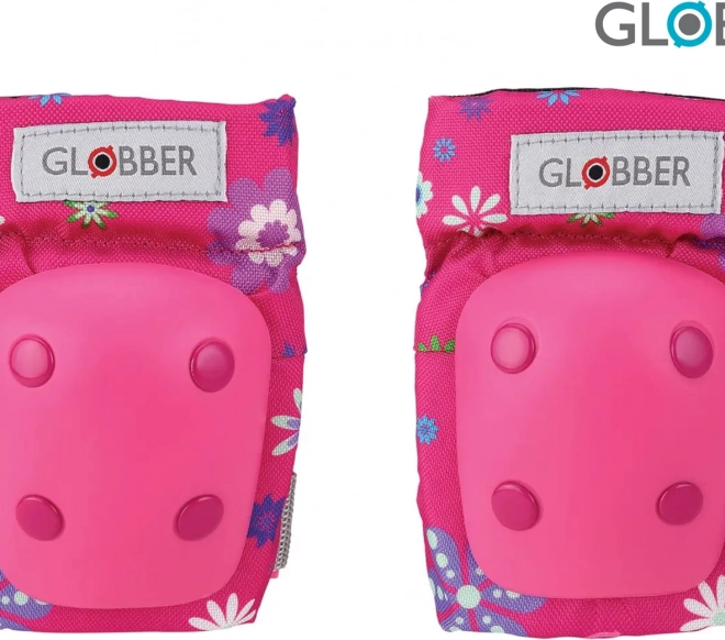 Globber gyerekvédő szett virágok rózsaszín
