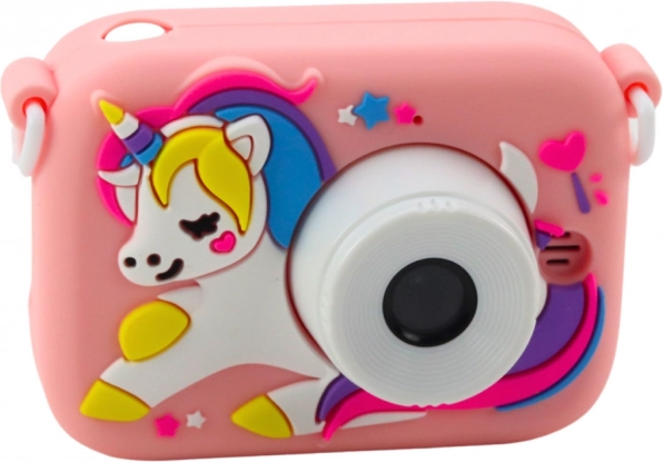 Fotocamera per Bambini Unicorno Rosa 48Mpx HD 1080P
