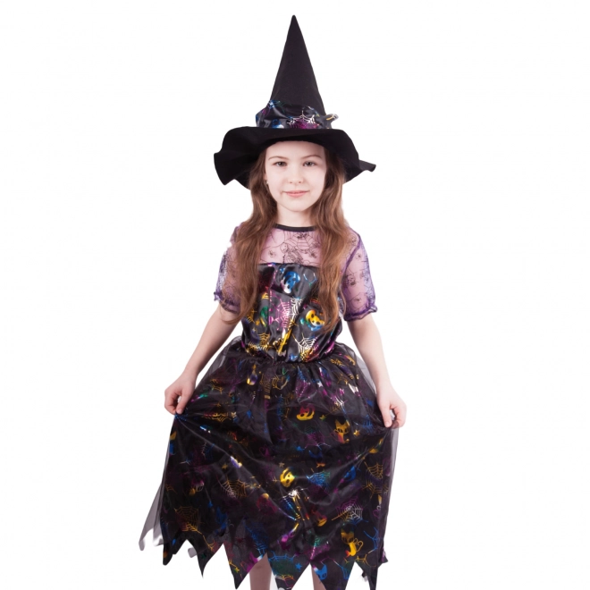 Kids Witch Costume Colorful (Size S)