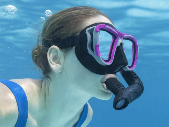 Diving Snorkel Set for Kids and Adults – red