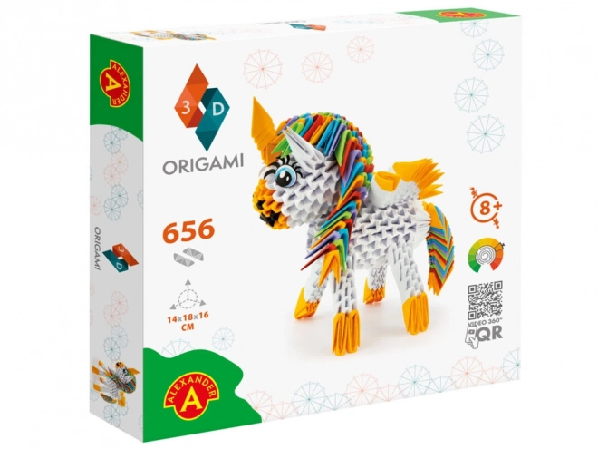 3D Origami Unicorn