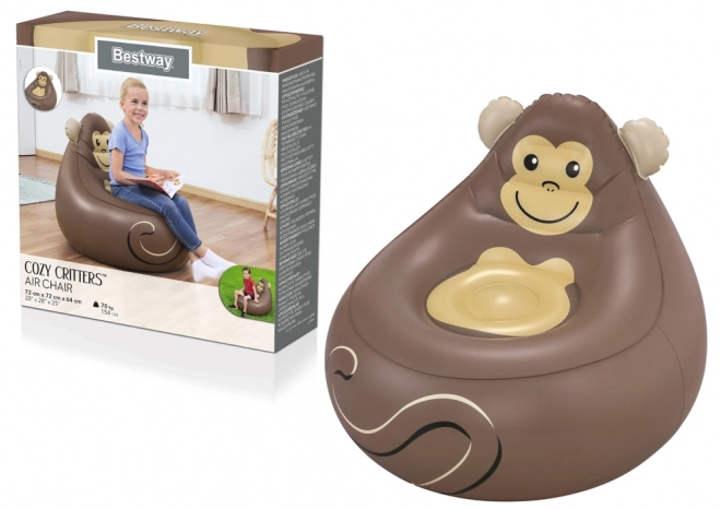 Inflatable Monkey Chair for Children