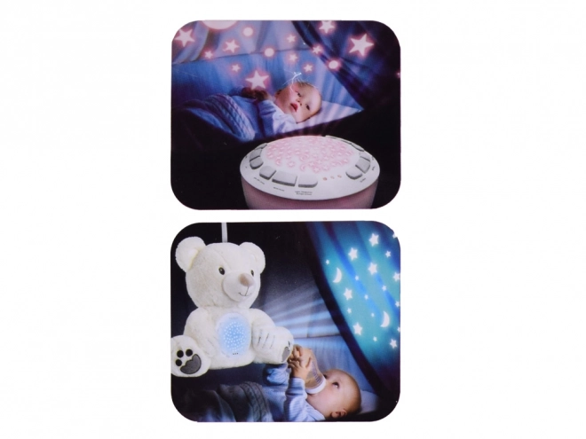 Plush White Bear Lullaby Projector Lamp