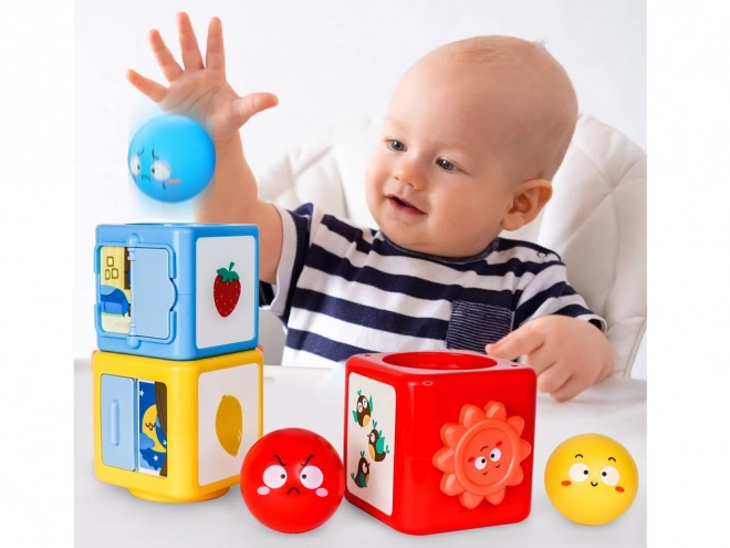 Colorful Sorting Tower with Blocks for Kids