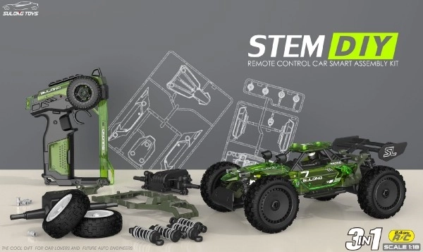 RC Buggy Kit for Kids - Green