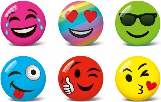 Ball with Smileys Motif 11 cm