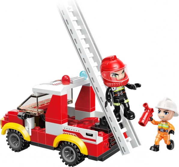 Movable ladder for realistic rescue
