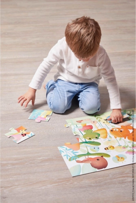 Garden Friends Puzzle in a Suitcase