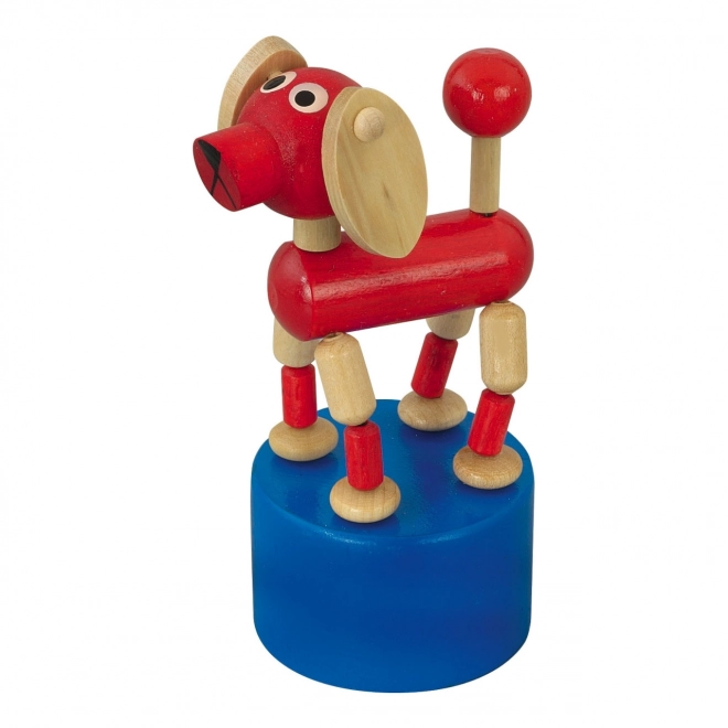 Dog Wooden Push Puppet