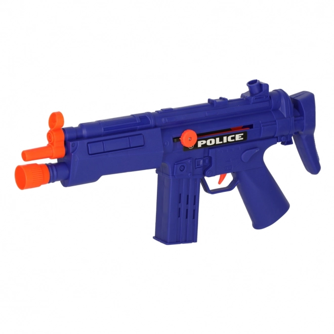 Set di gioco poliziesco con pistola, carabina, maschera e manette