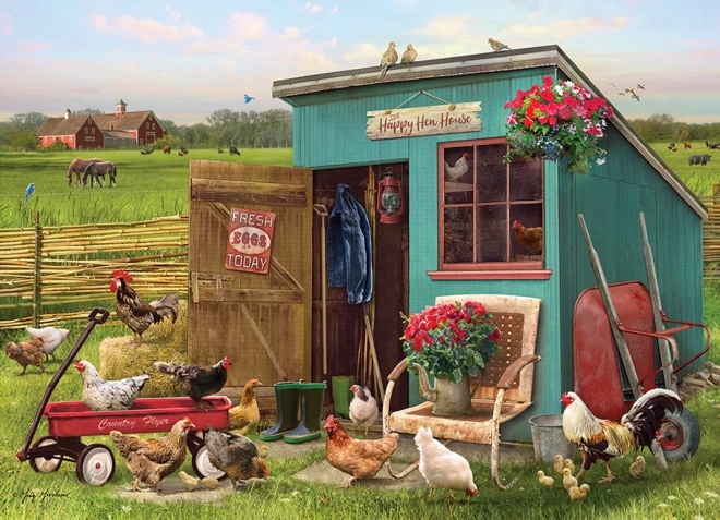 Cheerful Chicken Coop Puzzle