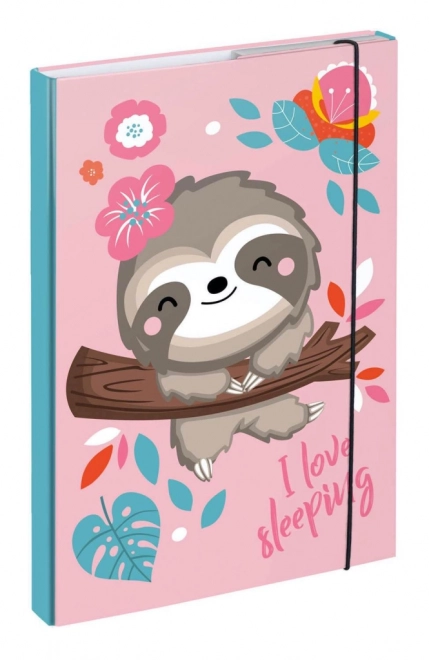 School Notebooks Folder Sloth Design