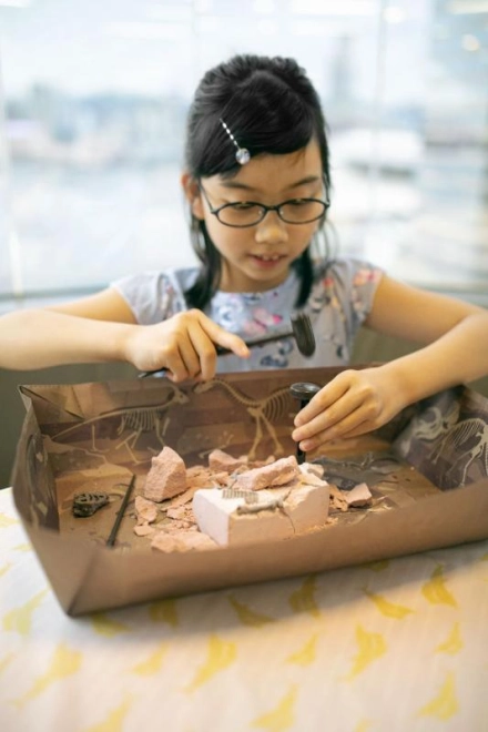 Excavation like a real archaeological dig