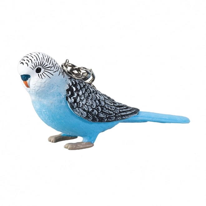 Mojo Keychain Blue Budgie