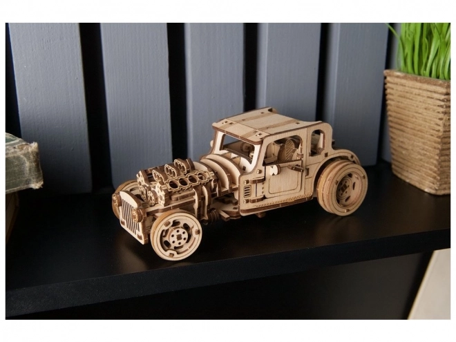 3D Wooden Puzzle Hot Rod Furious