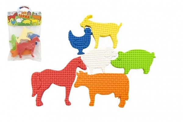 Colorful Farm Foam Stickers Set for Bath