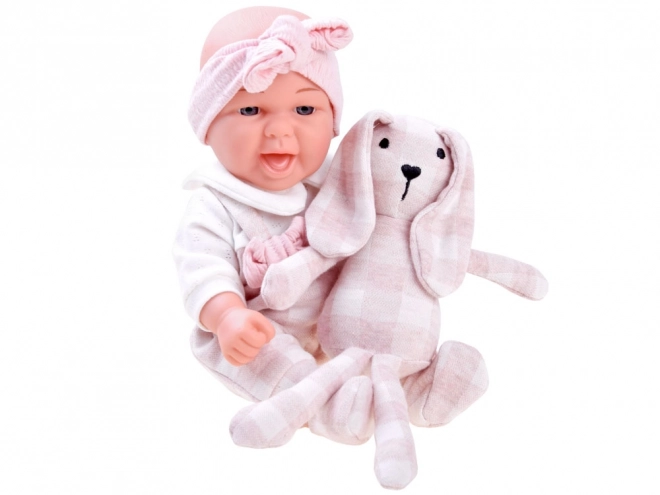 Charming Baby Doll with Plush Bunny