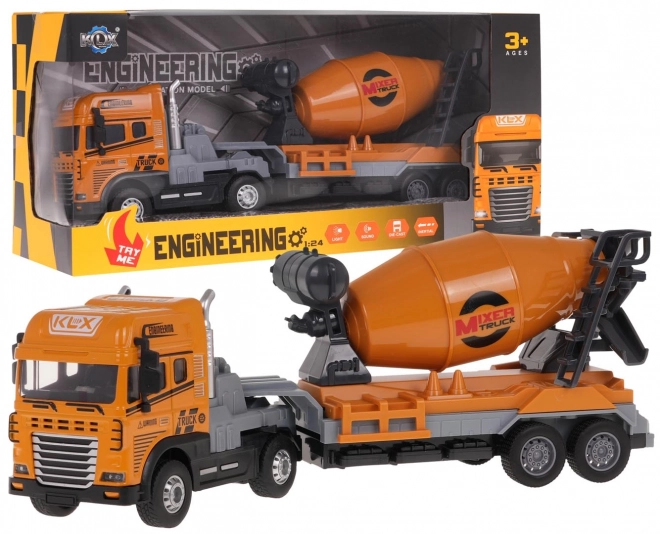 Construction Vehicle Cement Mixer with Lights and Sound