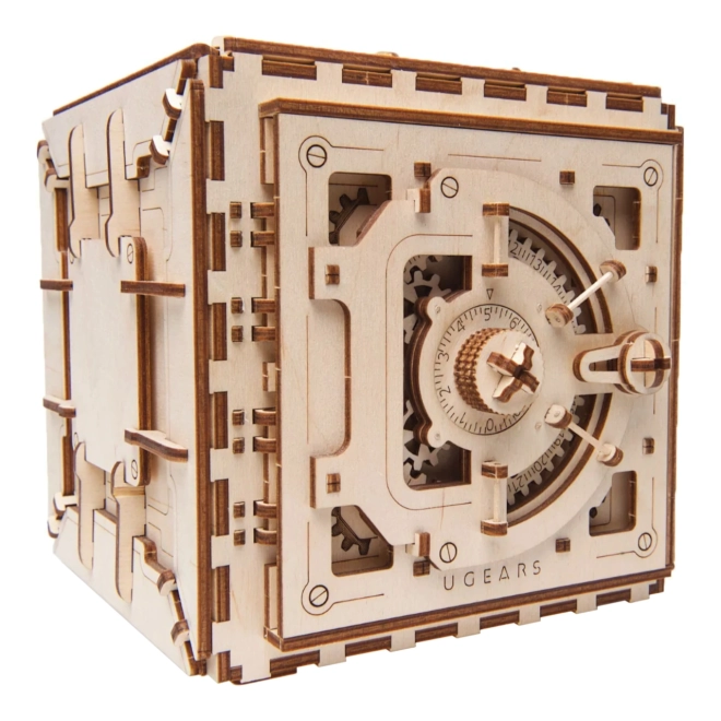 Ugears 3D Wooden Mechanical Safe Puzzle