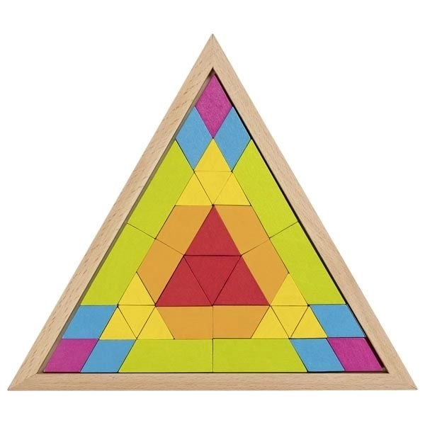 Wooden Mosaic Triangle Set