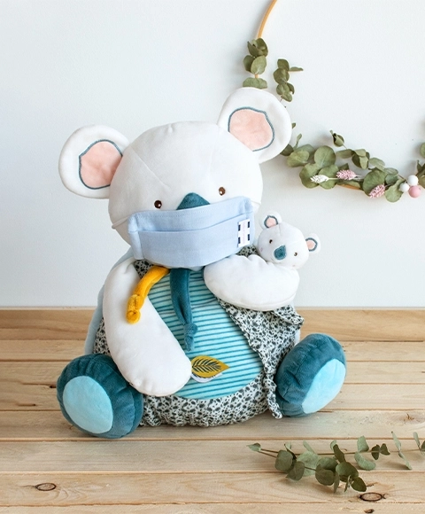 Soft Koala Toy with Pajama Storage