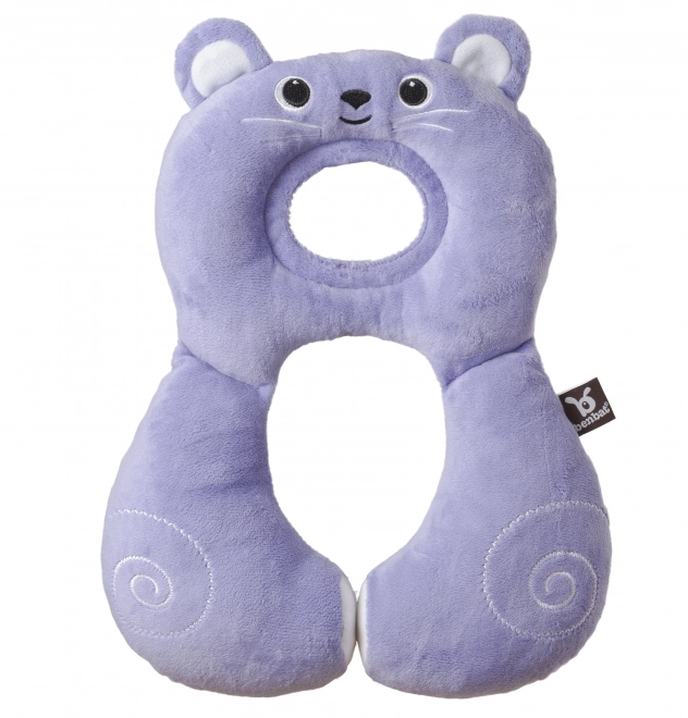 Children's Travel Neck Pillow with Support - Mouse Design