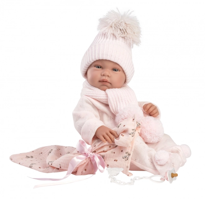 Realistic Baby Doll New Born Girl - Full Vinyl Body 43 cm