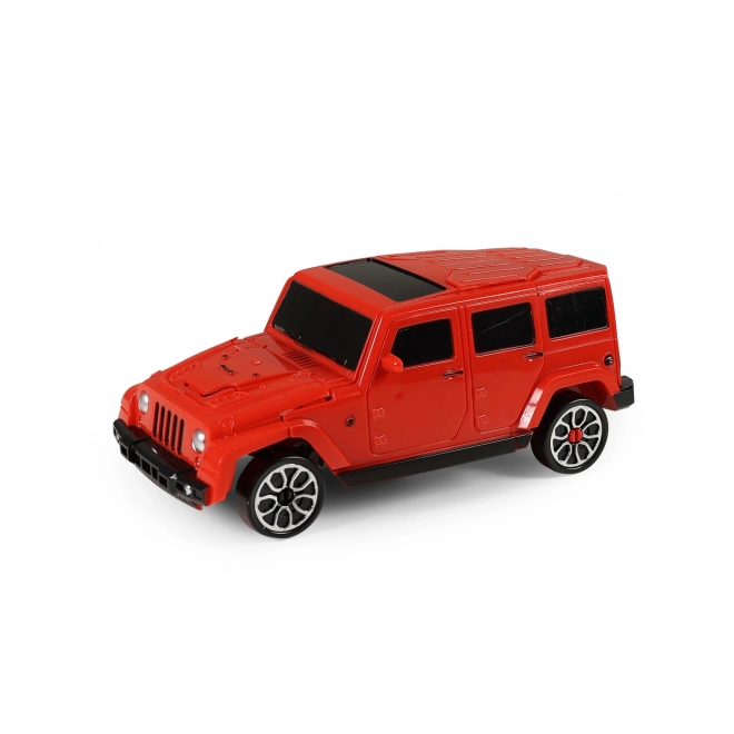 Transforming Red Robot Car