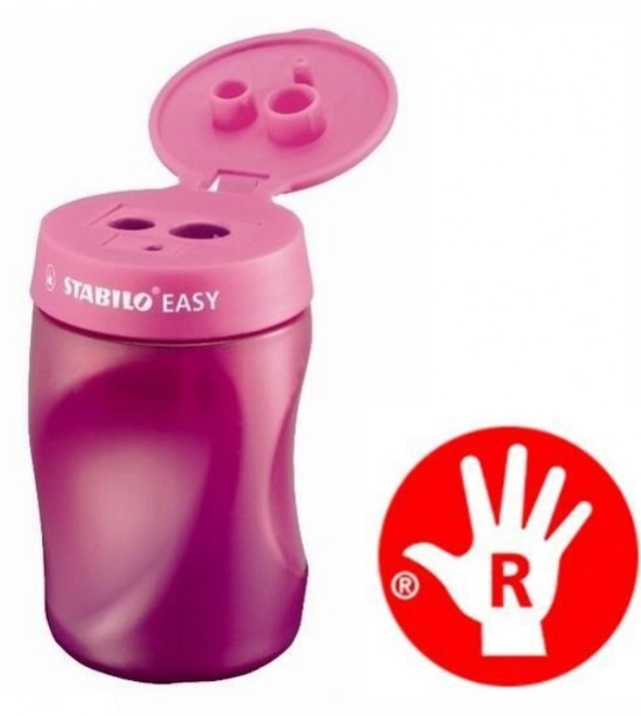 Stabilo Easy Sharpener for Right-Handed, Pink