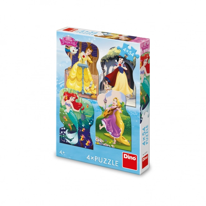 Dino Puzzle Disney Princesses 4x54 Pieces